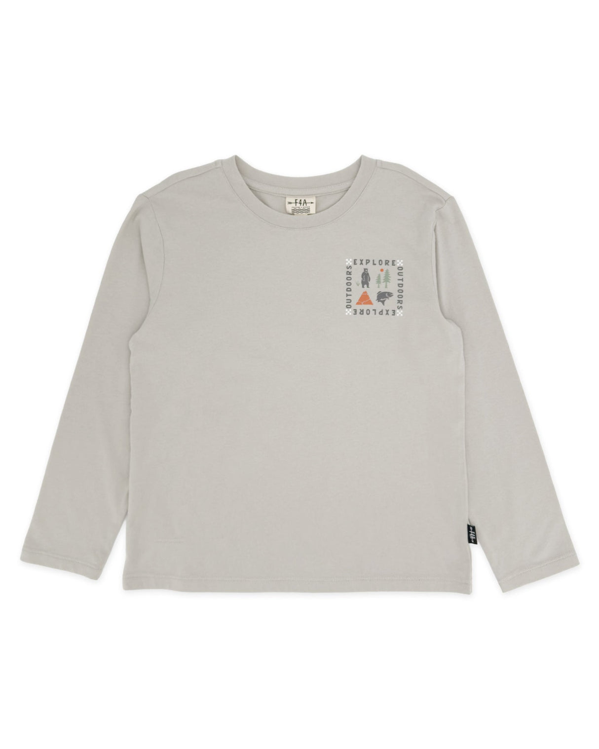 Explore L/S Tee- Slate Grey by Feather 4 Arrow