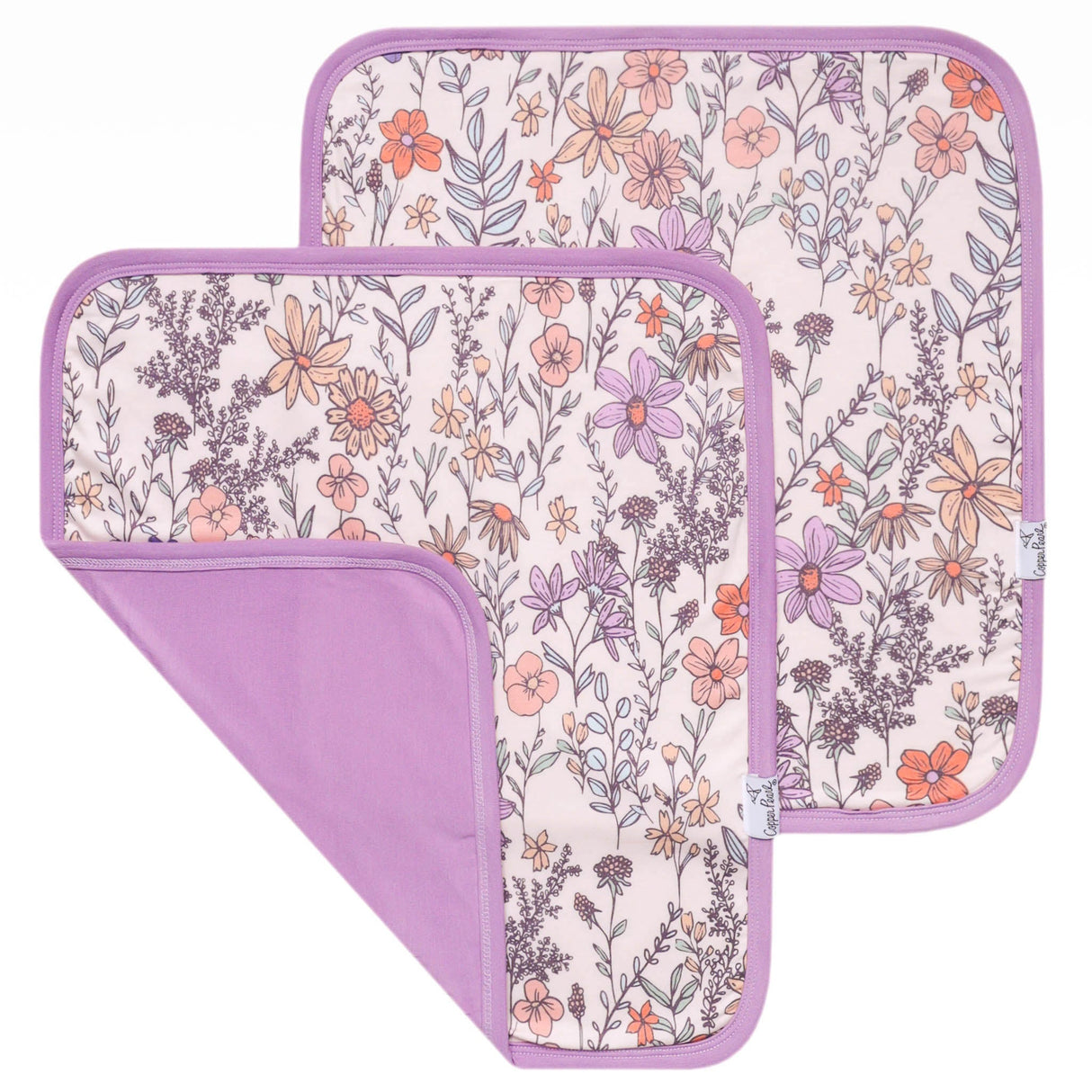 Three-Layer Security Blanket Set in Flora by Copper Pearl