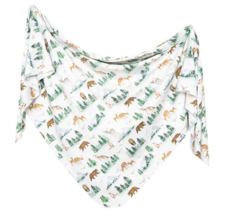 Knit Swaddle Blanket | Grayson by Copper Pearl