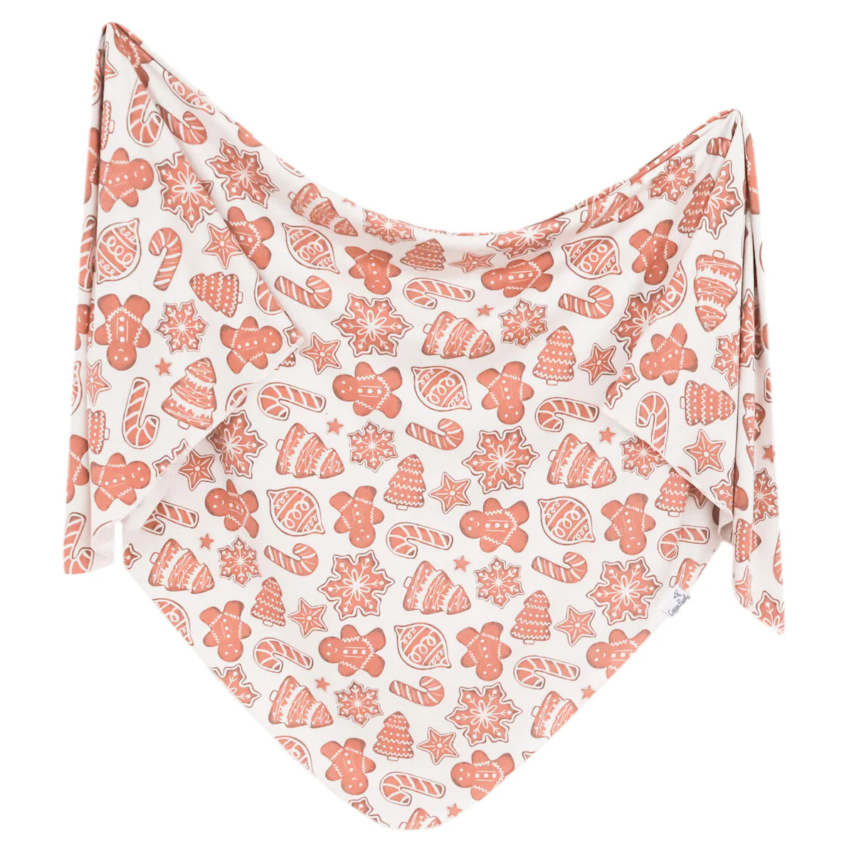 Knit Swaddle Blanket-Gingerbread by Copper Pearl