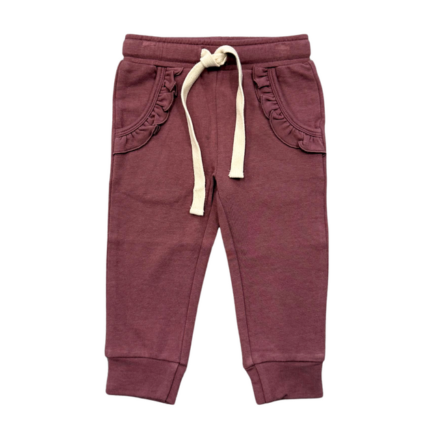 Girl's Joggers- Rose Brown by Babysprouts