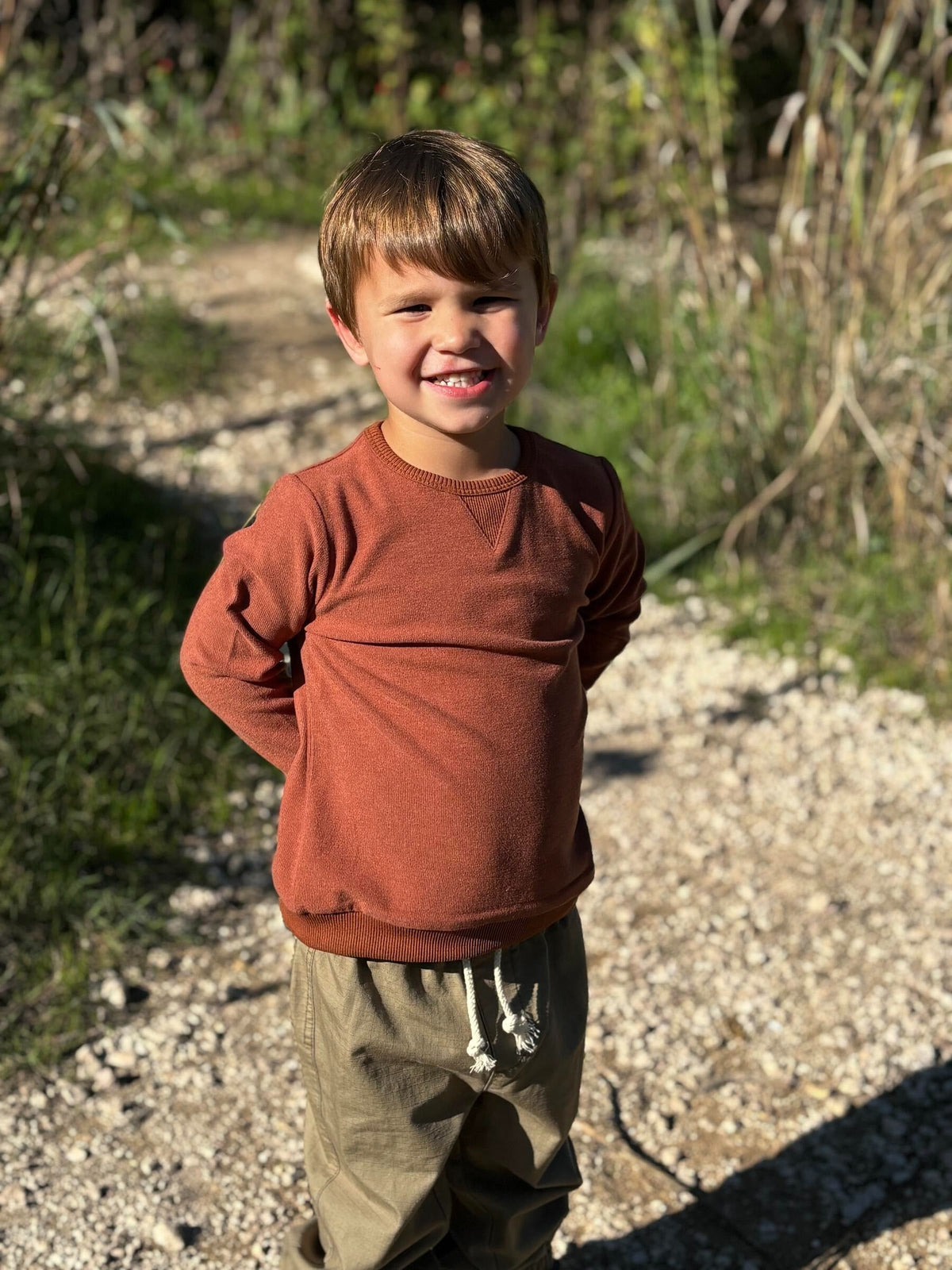 Tarquin Rust Sweatshirt by Me & Henry