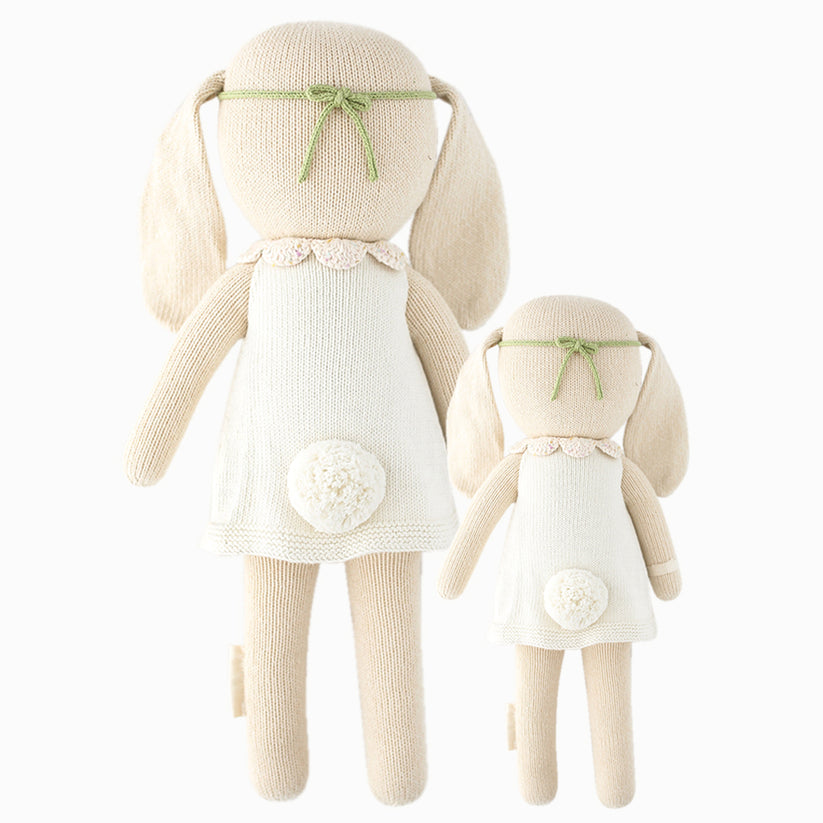 Hannah the Bunny in Ivory Regular 20" by cuddle + kind