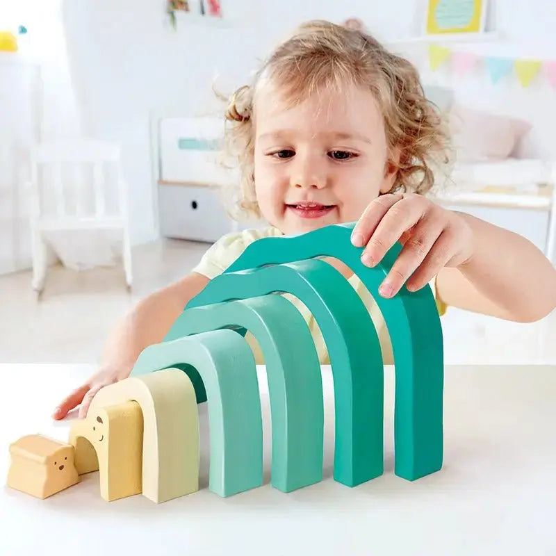 Arctic Polar Bear Stacking Blocks by Hape