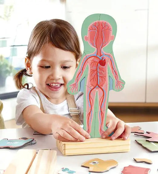 Magnetic Human Body Wooden Puzzle by Hape