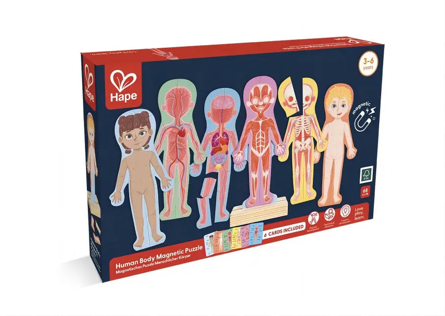 Magnetic Human Body Wooden Puzzle by Hape