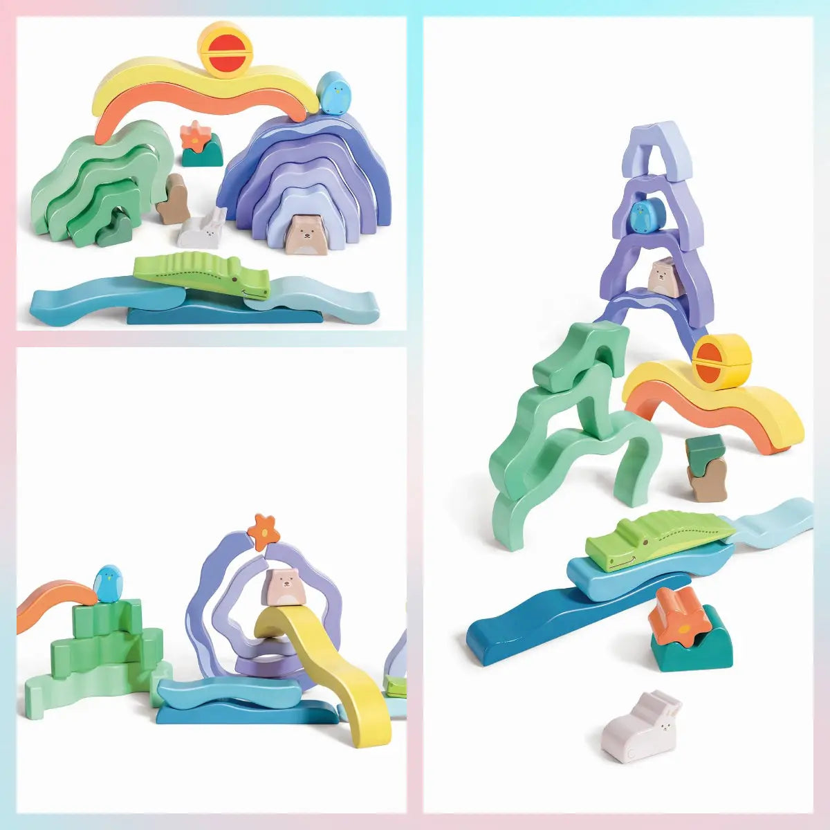 Nature Scene Stacking Blocks by Hape