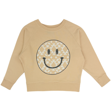 Boxy French Terry Sweatshirt in Happy Camper by Tiny Whales