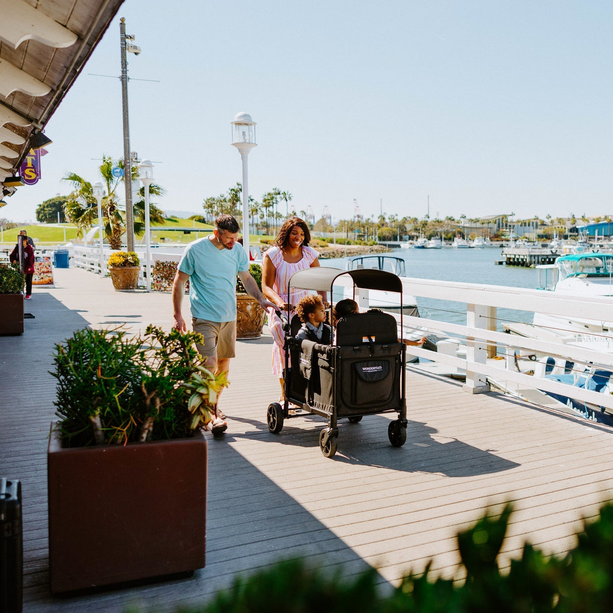 Wonderfold W4 Elite Pro Quad Stroller Wagon (4 Seater)