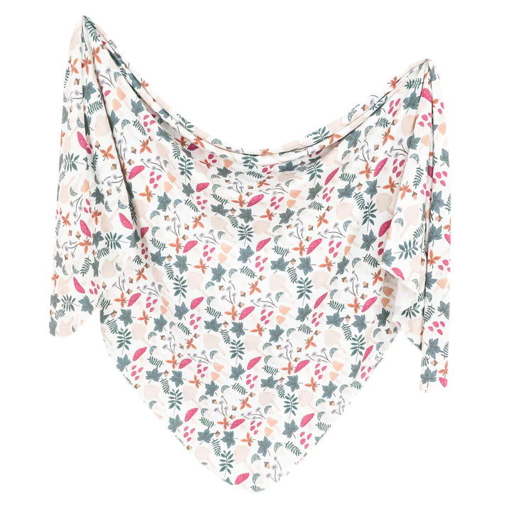 Knit Swaddle Blanket in Ivy by Copper Pearl