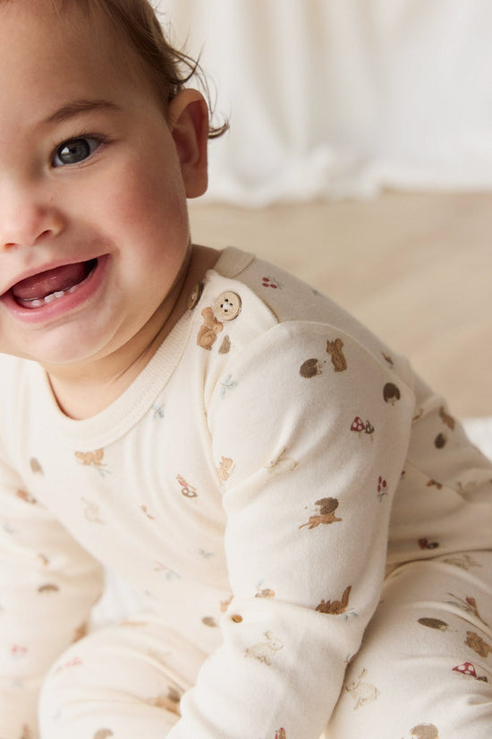 Organic Cotton Fernley Bodysuit - Forest Gathering by Jamie Kay