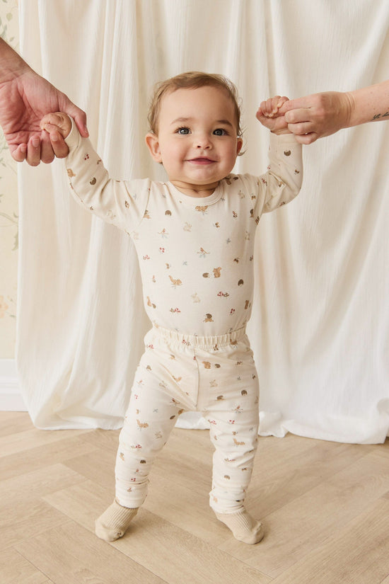 Organic Cotton Fernley Bodysuit - Forest Gathering by Jamie Kay