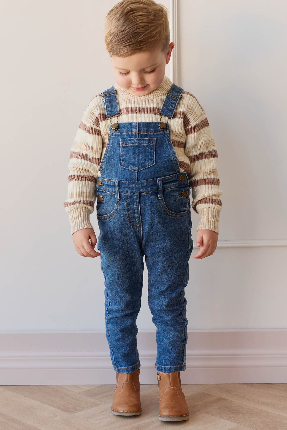 Jordie Overall - Mid Wash Denim by Jamie Kay