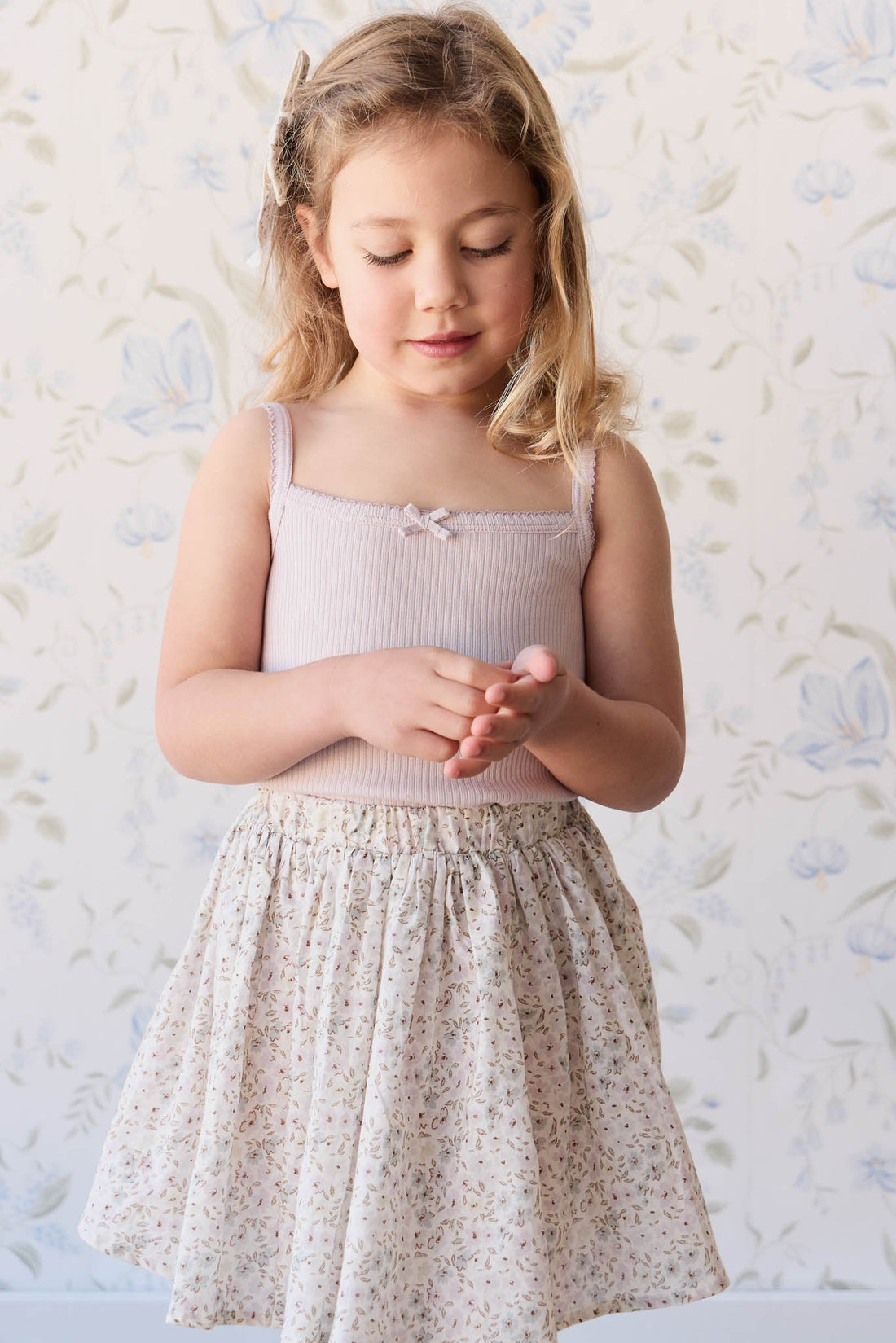 Organic Cotton Melanie Skirt - Fifi Violet by Jamie Kay