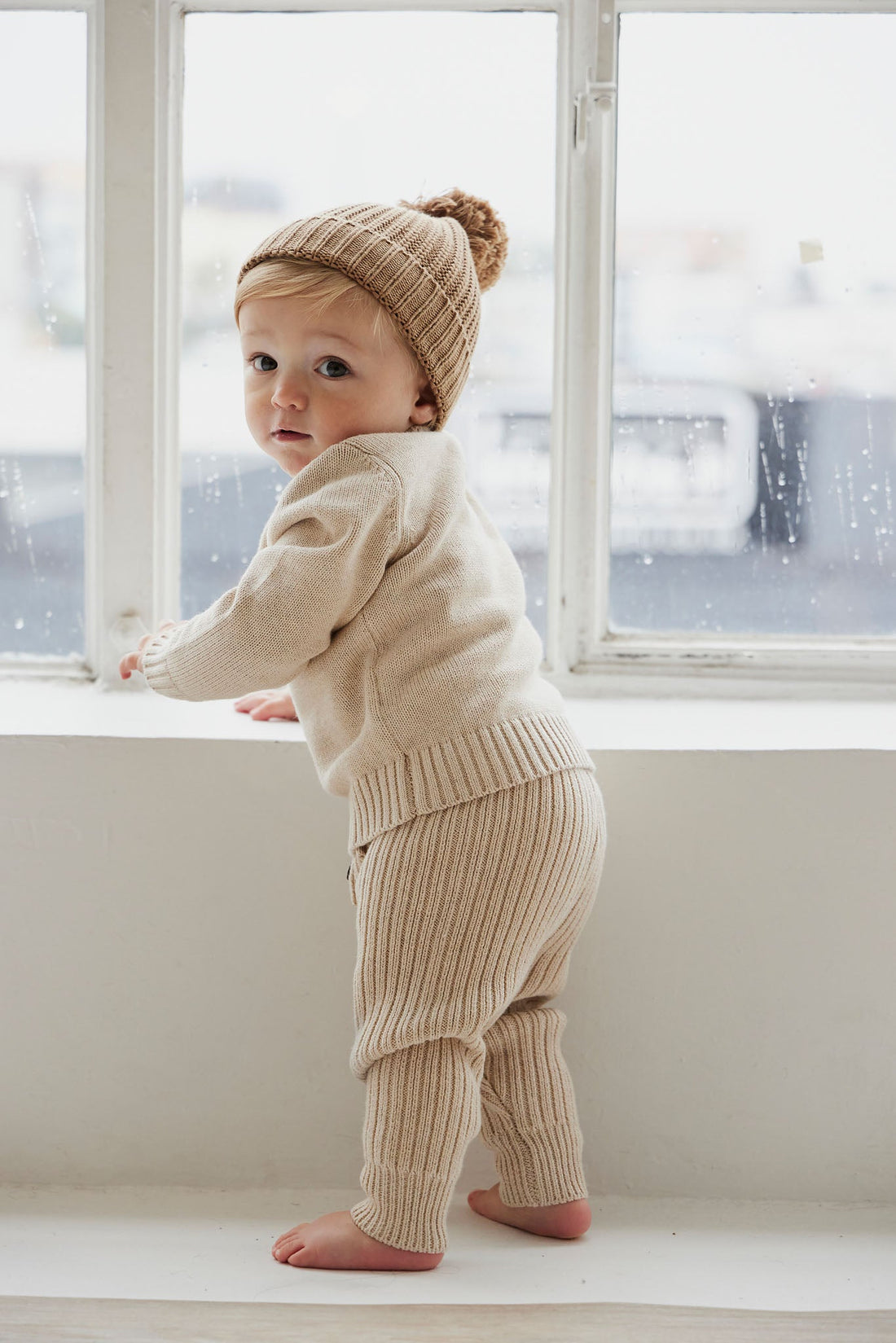 Jesse Pant - Oatmeal Marle by Jamie Kay