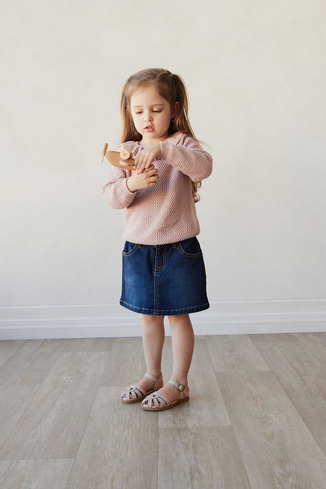 Adrienne Denim Skirt - Indigo Denim by Jamie Kay