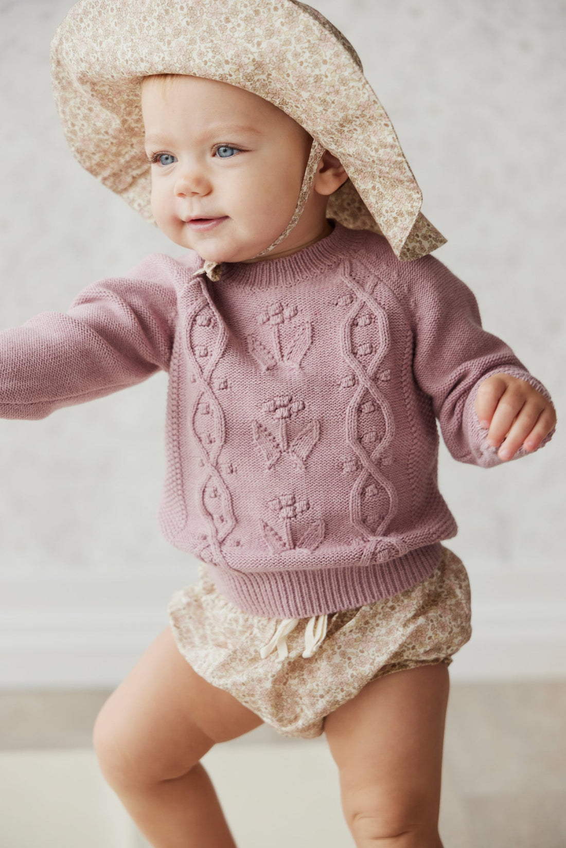 Sophie Jumper in Primrose Pink Marle by Jamie Kay