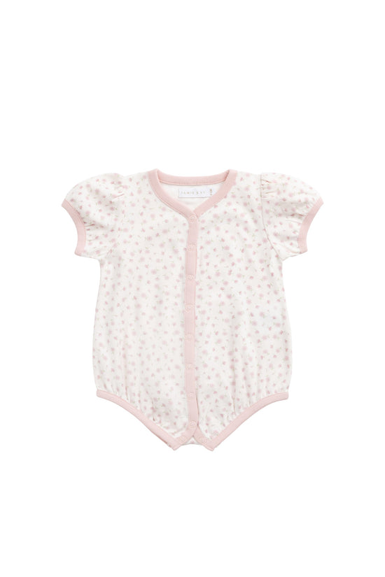 Organic Cotton Antoinette Playsuit - Victoria Blush by Jamie Kay
