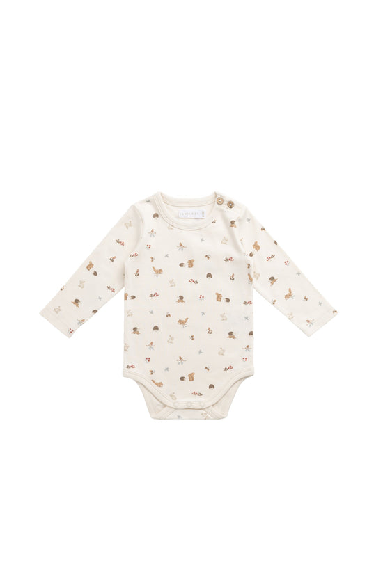 Organic Cotton Fernley Bodysuit - Forest Gathering by Jamie Kay