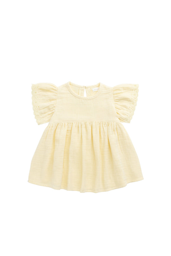 Organic Cotton Muslin Phillipa Dress - Sunshine by Jamie Kay