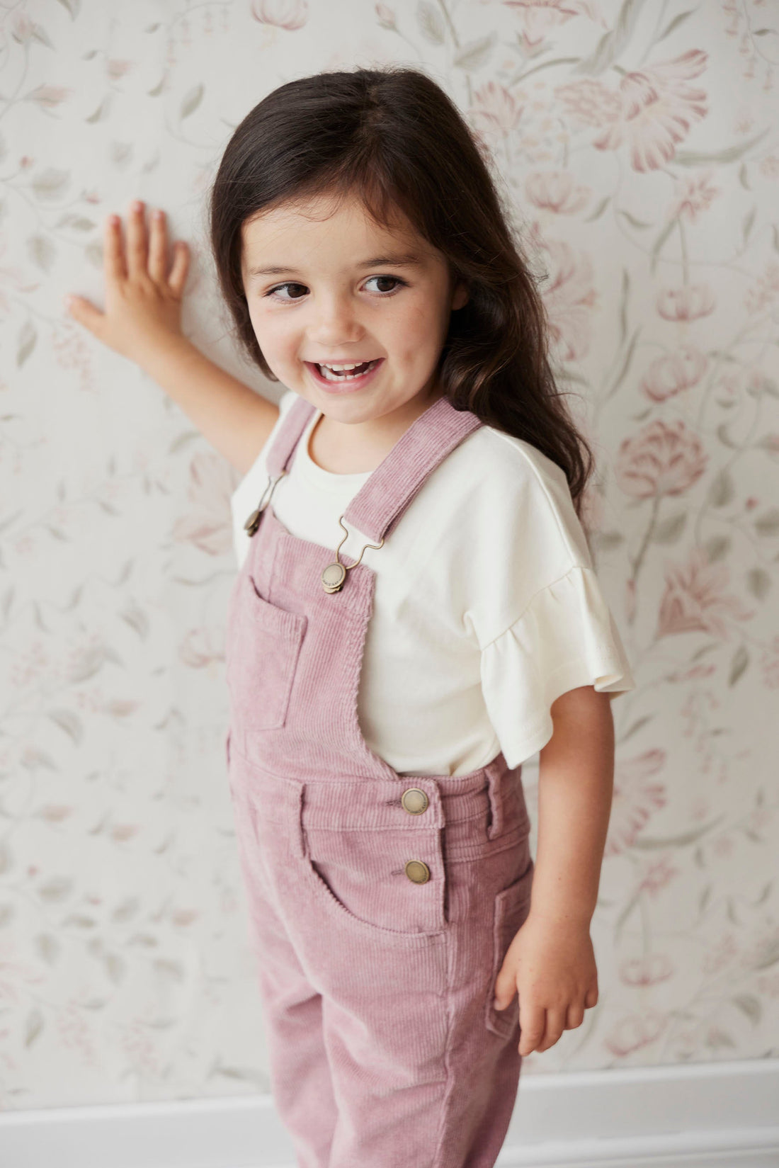 Pima Cotton Courtney Ruffle Top - Cloud by Jamie Kay