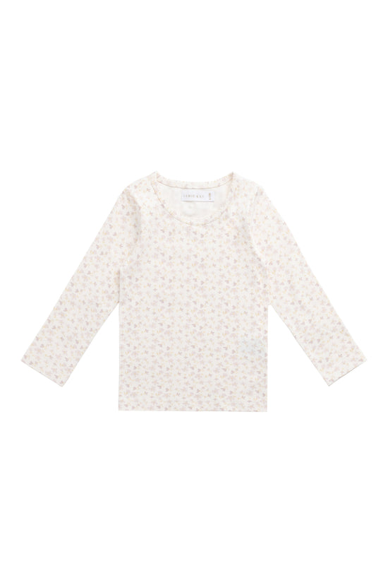 Organic Cotton Long Sleeve Top- Aries Mauve by Jamie Kay