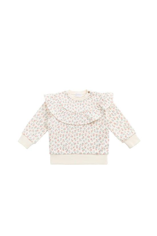 Organic Cotton Mckinley Sweatshirt- Posy Garden Pink by Jamie Kay