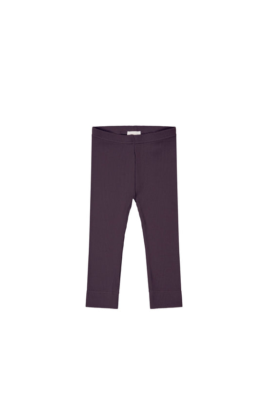 Organic Cotton Modal Everyday Legging- Blackberry by Jamie Kay