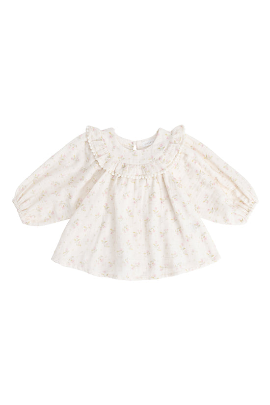 Organic Cotton Muslin Cleo Blouse - Emelia Pink by Jamie Kay