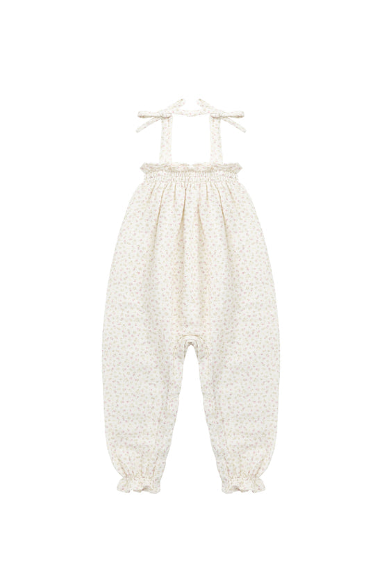 Organic Cotton Muslin Myla Jumpsuit- Pippa Pink by Jamie Kay