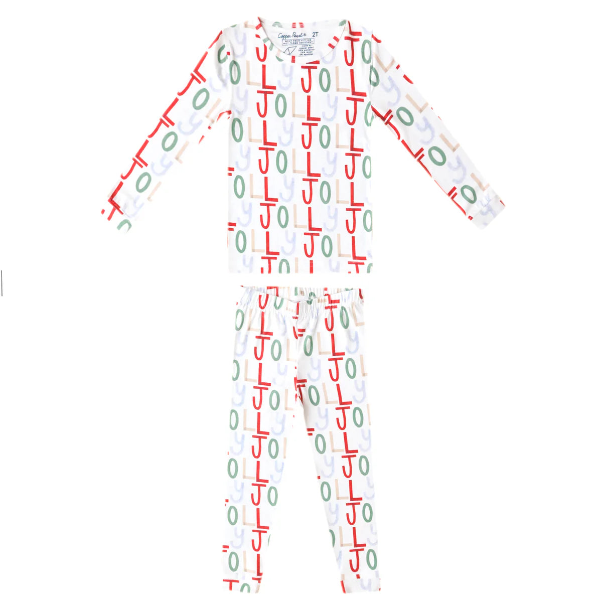 Long Sleeve 2pc Pajama Set - Jolly by Copper Pearl