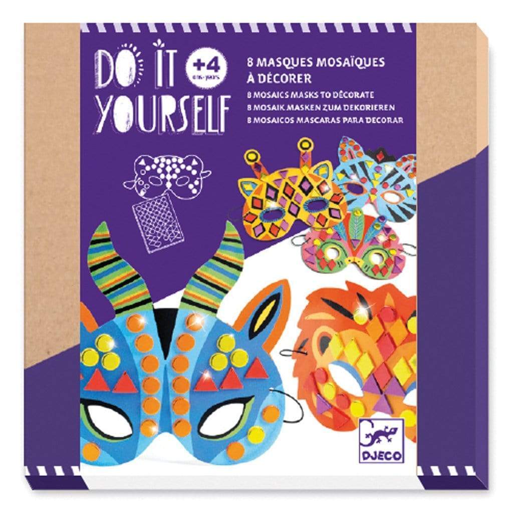 Jungle Animals Mosaic Masks by Djeco
