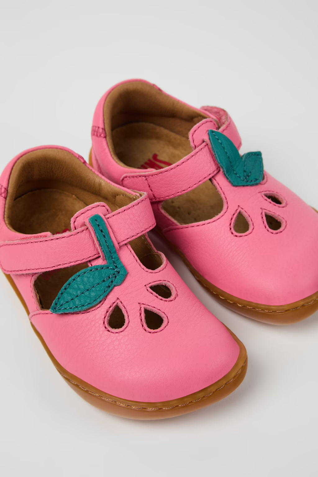 Twins- Sella Bergamot Pink Leather by Camper Shoes