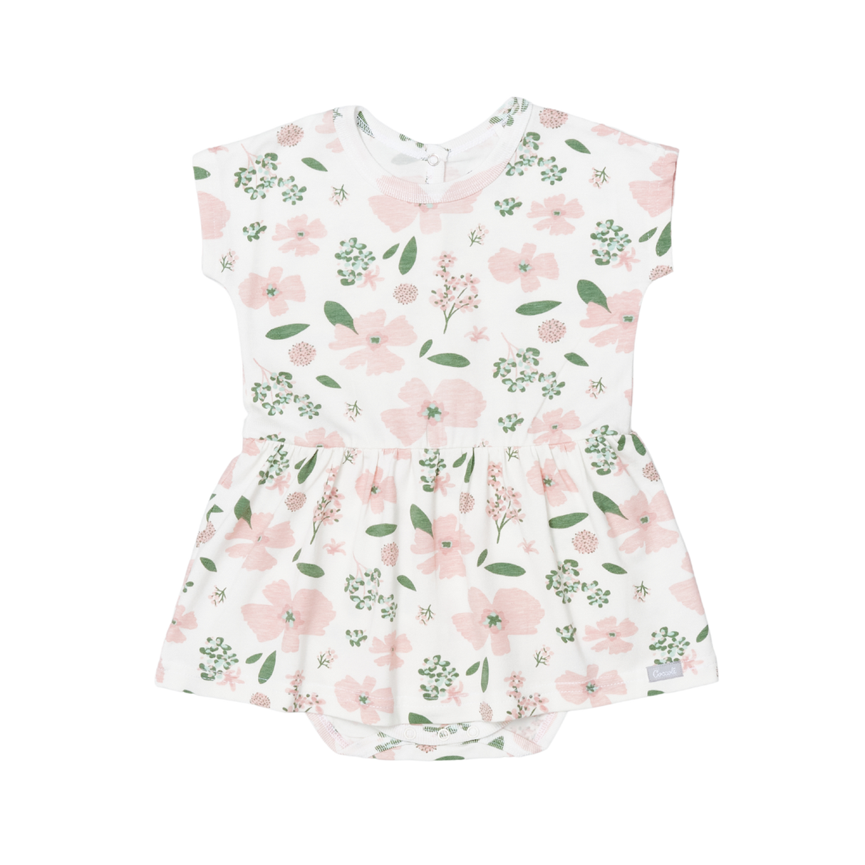 Infant Girl Modal Romper in Floral by Coccoli