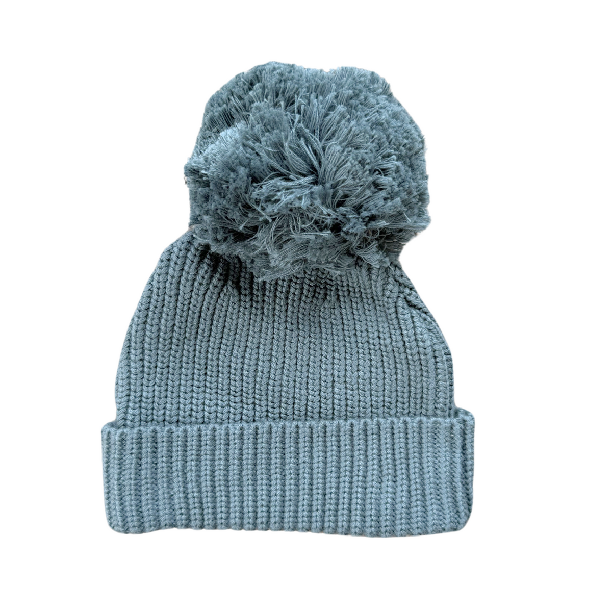 Knit Pom Hat- Slate by babysprouts