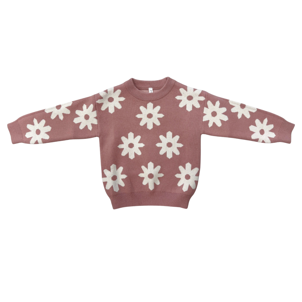 Knit Sweater- Rose Daisies by Babysprouts