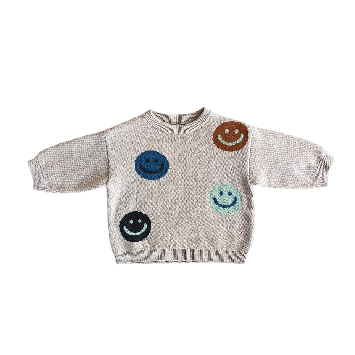 Knit Sweater - Smiley Faces by babysprouts