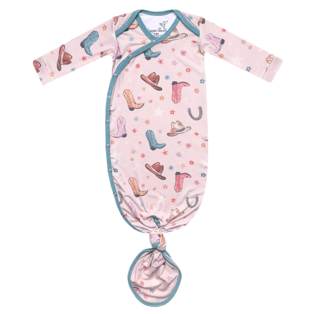 Newborn Knotted Gown- Cheyenne by Copper Pearl