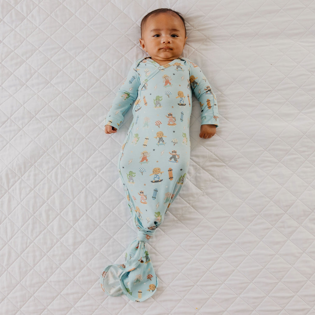 Newborn Knotted Gown- Tanner by Copper Pearl