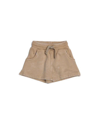 Sweatshort - Beige Wash by Little Bipsy