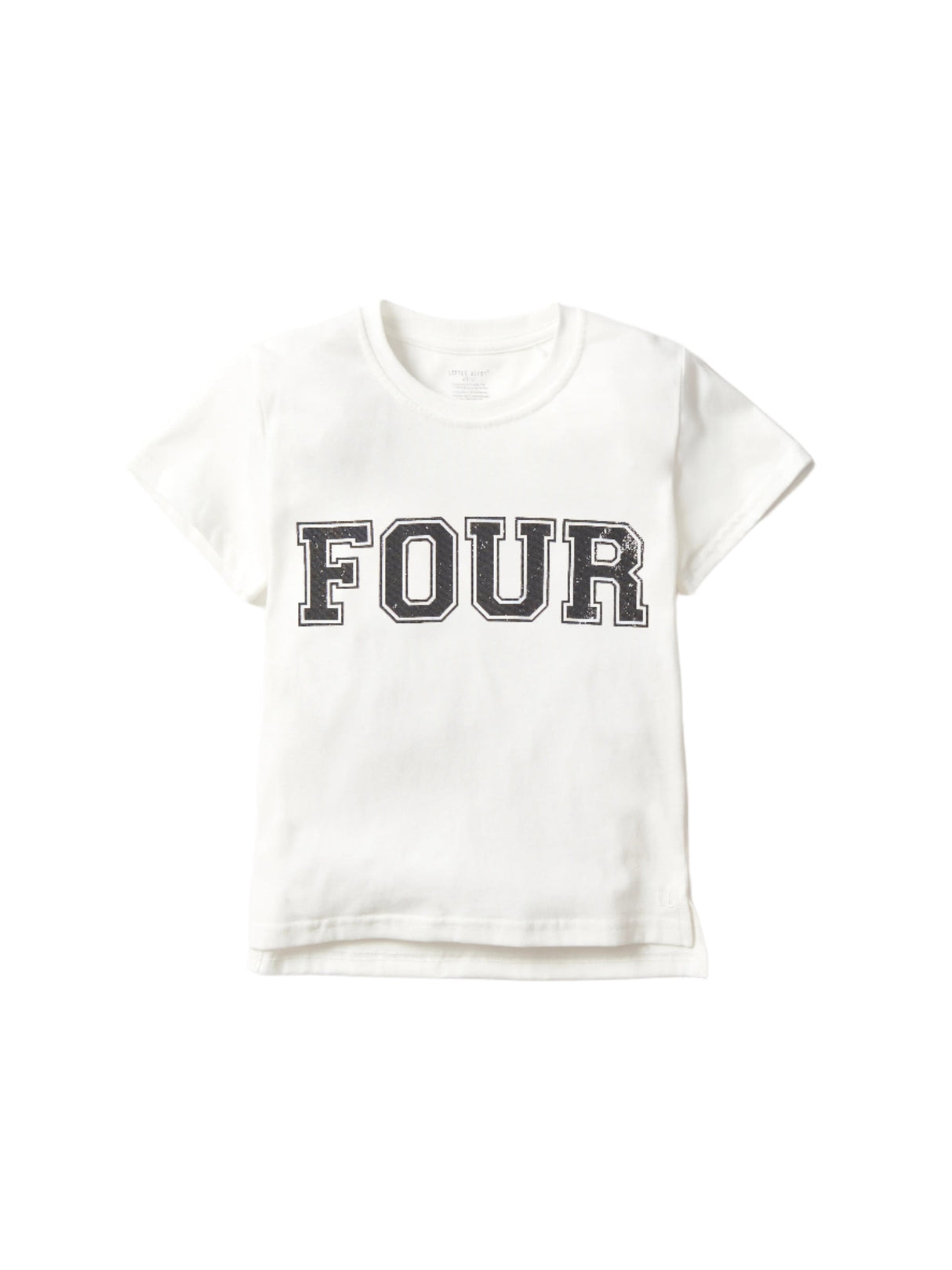 4th B-Day Elevated Shirt - White by Little Bipsy