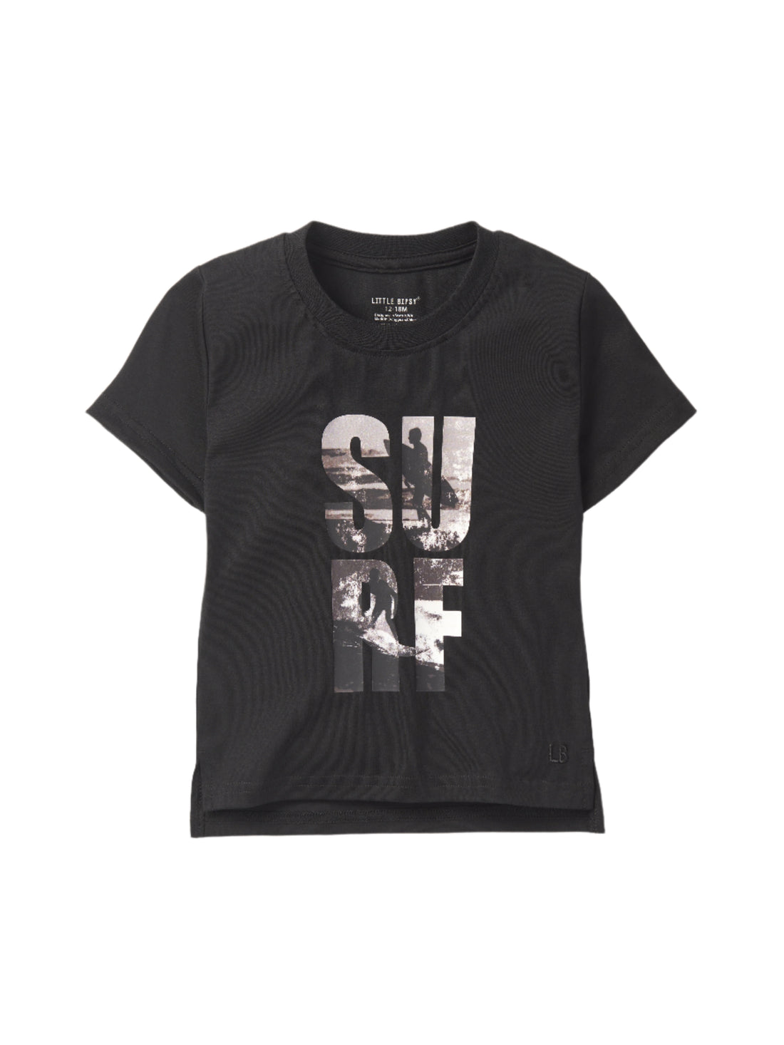 Surf Tee- Black by Little Bipsy