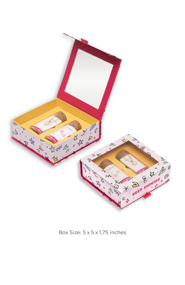 Heart Necklace and Earrings Set by Little Miss Zoe