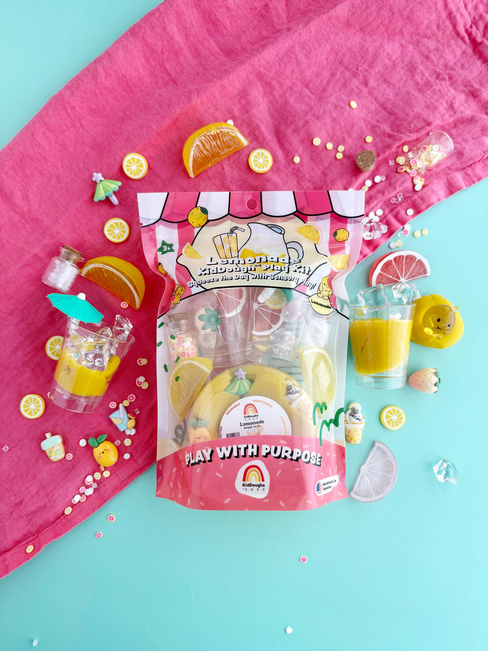 Lemonade KidDough Play Kit by Earth Grown KidDoughs