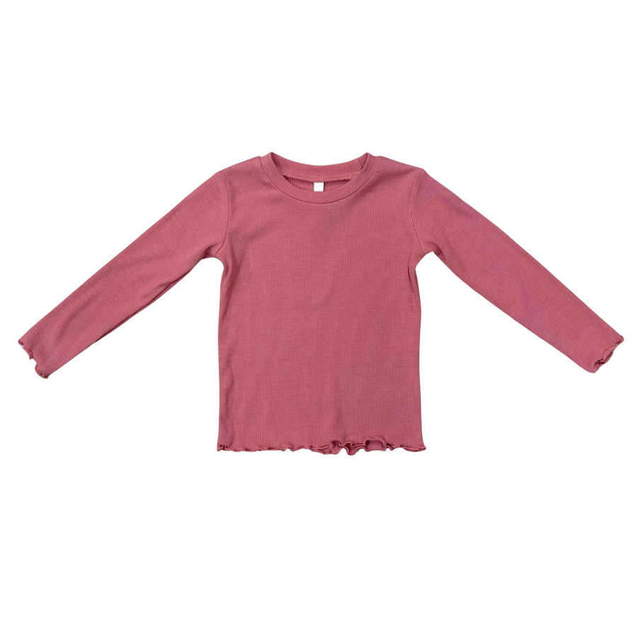 Lettuce Hem Tee- Mesa Rose by Babysprouts