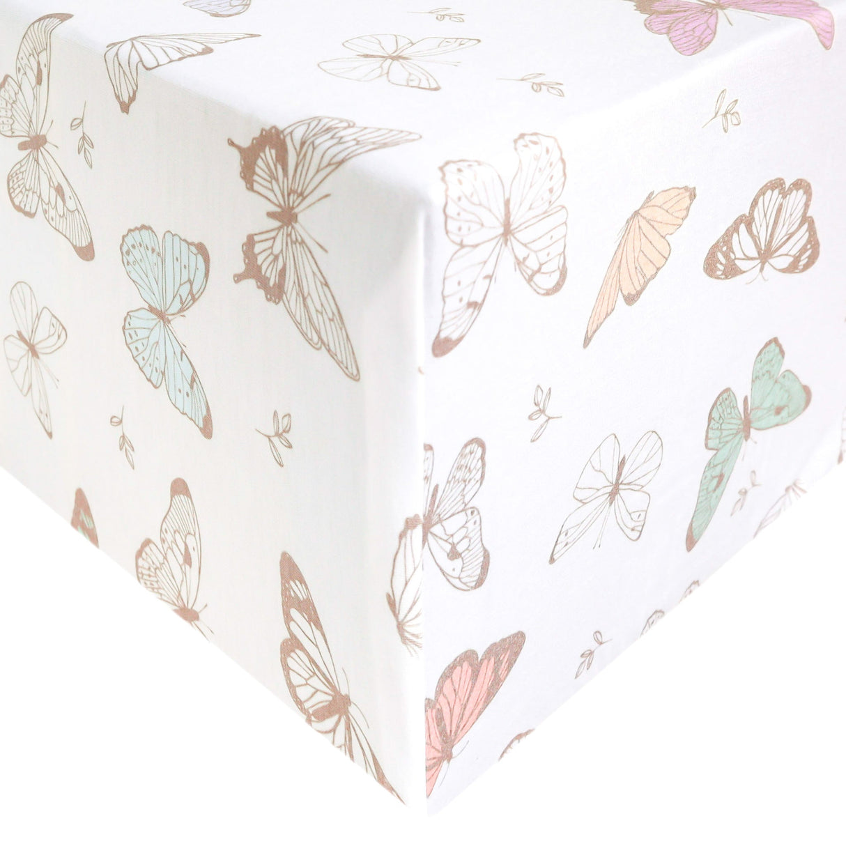 Premium Knit Fitted Crib Sheet in Luna by Copper Pearl