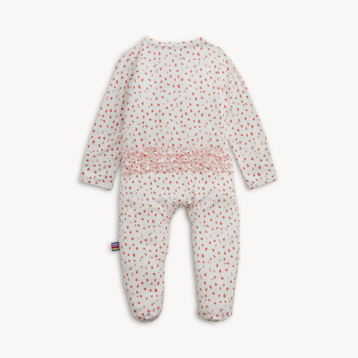 Modal Ruffle Footie- Apple Blossom by Magnetic Me