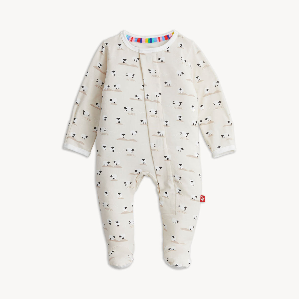 Modal Footie- Baa Baa Baby Cream by Magnetic Me