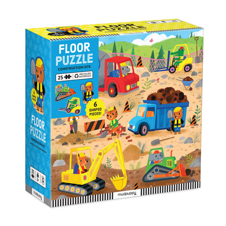 Construction Site 25 Piece Floor Puzzle by Mudpuppy