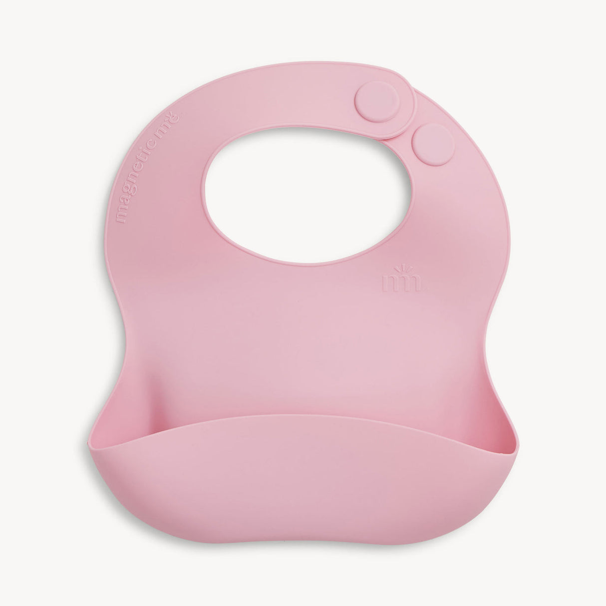 Magnetic Silicone Bib- Nursery Pink by Magnetic Me